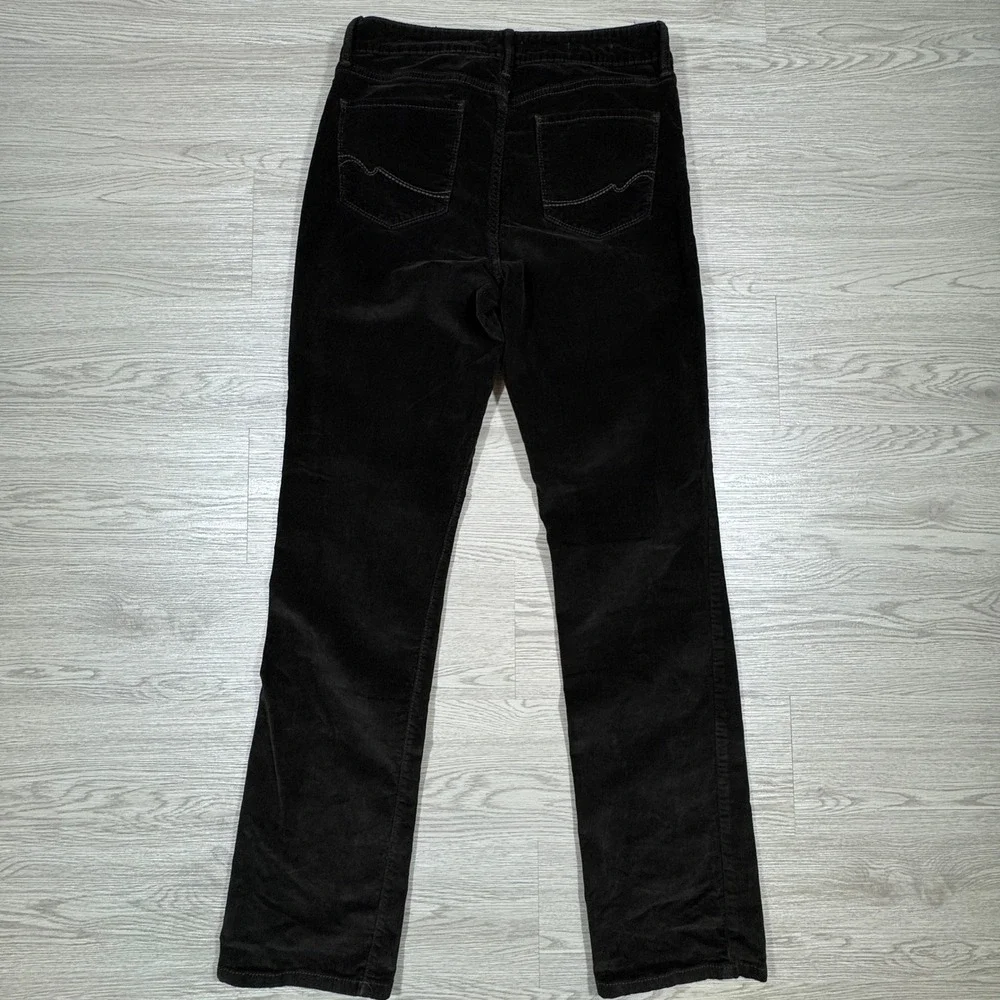 NYDJ Women's Corduroy Pants Marilyn Straight‎ Brown Size 10 Lift Tuck Stretch